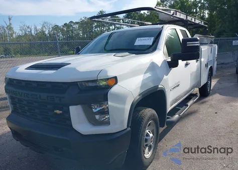 2021 Chevrolet Silverado 2500Hd 2Wd Double Cab Long Bed Wt z USA, uszkodzony, nr VIN 1GC2WLE76MF136067